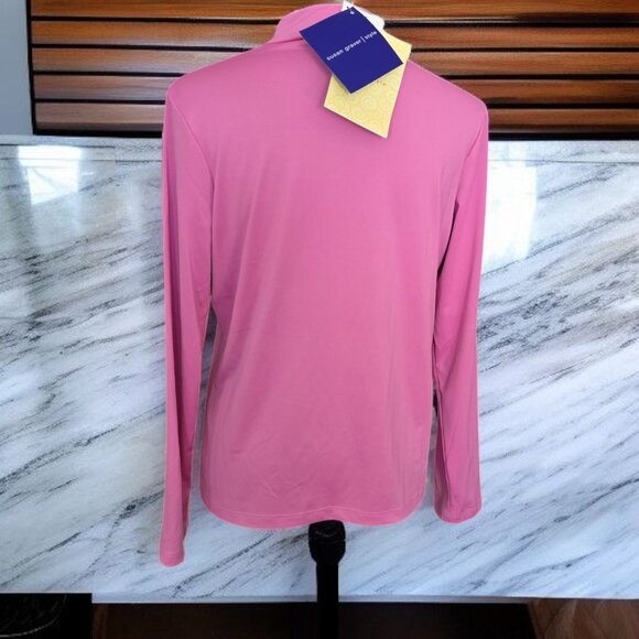 NWT SUSAN GRAVER ( SM ) Stretchy Long Sleeve Mock Collar Pullover - Picture 3 of 4